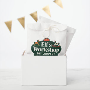 Festive Christmas Elf workshop party  Favour Bags