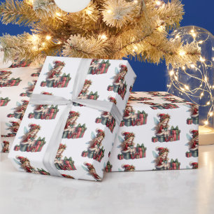 Festive Christmas fairy elf tiled pattern Wrapping Paper