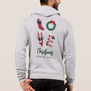 Festive Christmas Family Name Fun Matching Hoodie