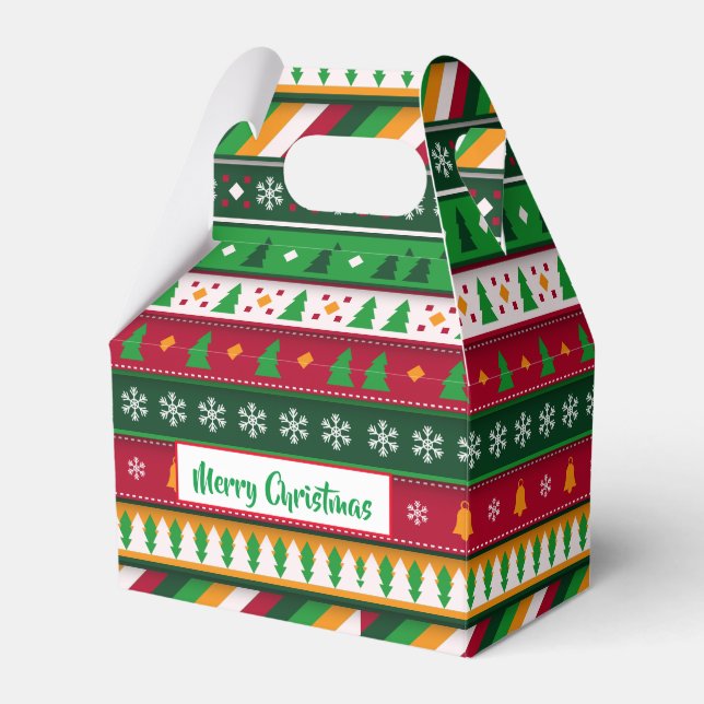 Festive Christmas Favour Box (Front Side)