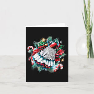 Festive Christmas For Badminton Lovers  Card