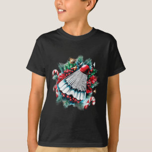Festive Christmas For Badminton Lovers, Christmas  T-Shirt