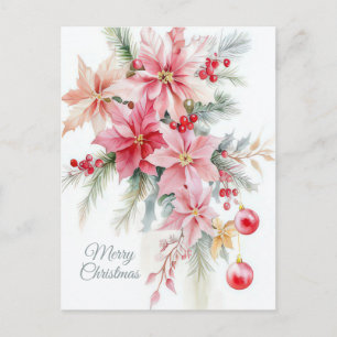 Festive Christmas Garland Greeting Card