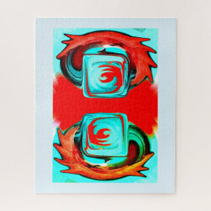 Festive Christmas gems art Jigsaw Puzzle