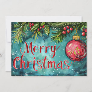 Festive Christmas Gift Greeting Card