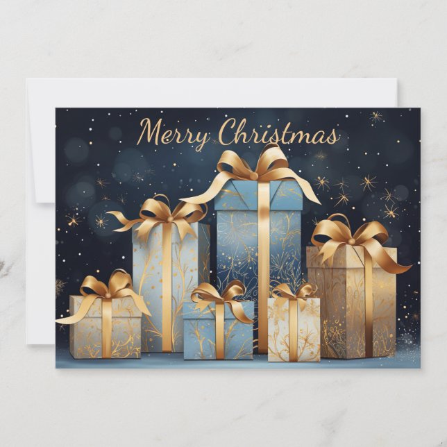 Festive Christmas Gift Greeting Card (Front)