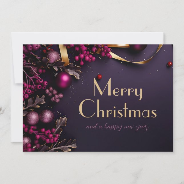 Festive Christmas Gift Greeting Card (Front)
