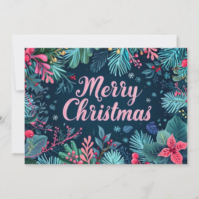 Festive Christmas Gift Greeting Card (Front)