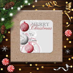 Festive Christmas Gift Tag Sticker