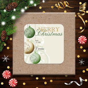 Festive Christmas Gift Tag Sticker