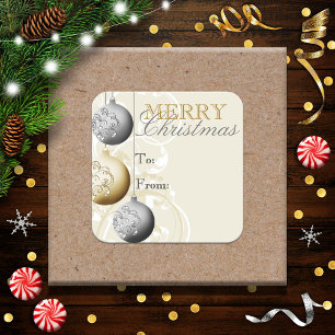 Festive Christmas Gift Tag Sticker