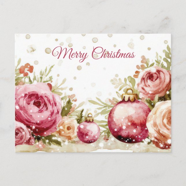 Festive Christmas Greeting Card (Front)