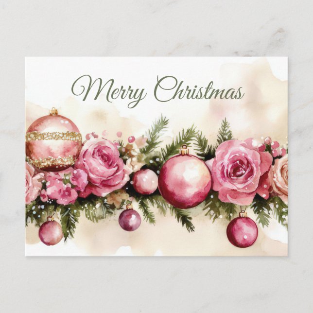 Festive Christmas Greeting Card (Front)