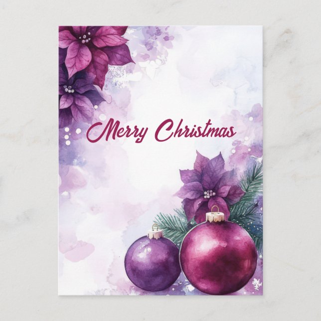 Festive Christmas Greeting Card (Front)