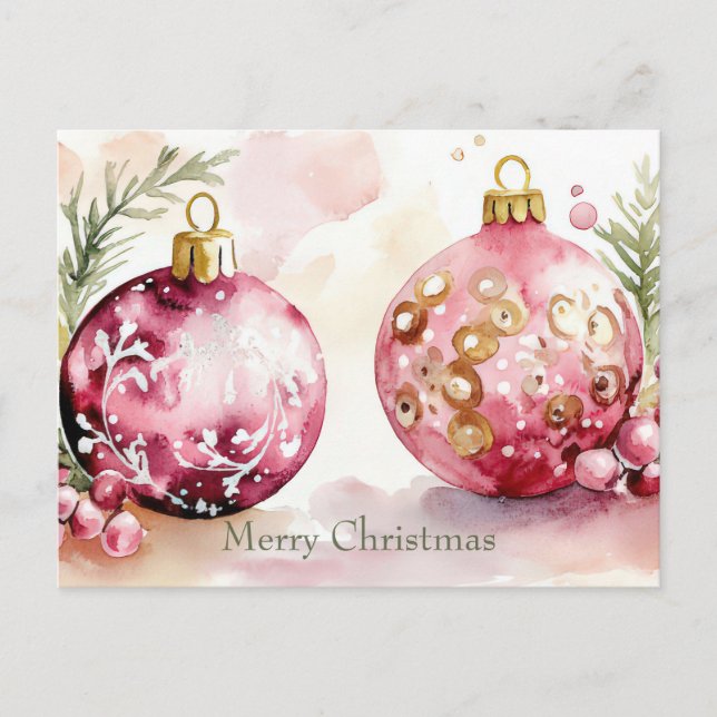 Festive Christmas Greeting Card (Front)