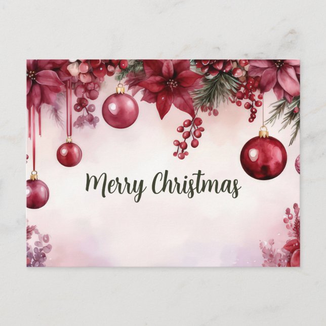 Festive Christmas Greeting Card (Front)