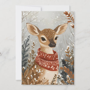 Festive Christmas Greeting Card Christmas Deer