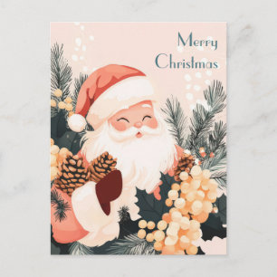 Festive Christmas Greeting Postcard
