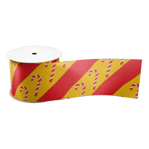 Festive Christmas Holiday Custom Satin Ribbon