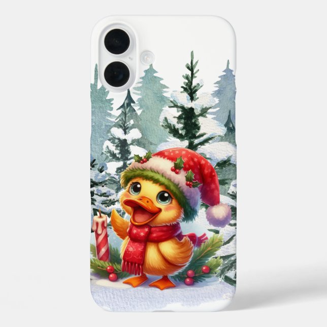 Festive Christmas Holiday duck Case-Mate iPhone Case (Back)