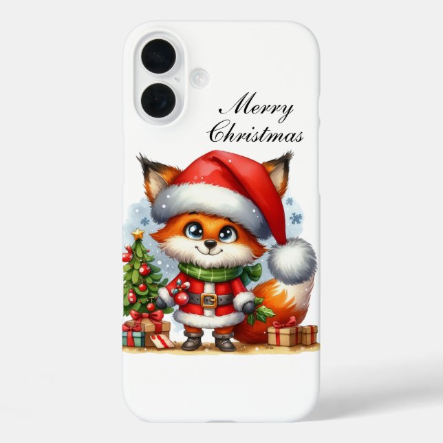 Festive Christmas Holiday fox  Case-Mate iPhone Case (Back)