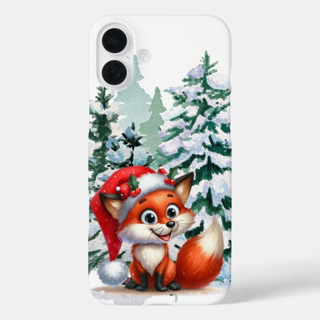 Festive Christmas Holiday fox  Case-Mate iPhone Case (Back)