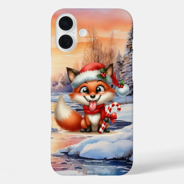 Festive Christmas Holiday fox  Case-Mate iPhone Case (Back)