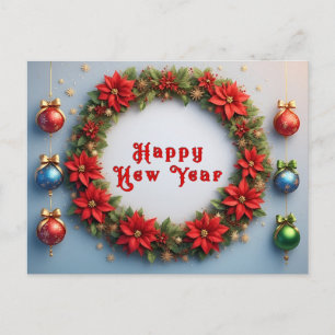 Festive Christmas Holiday Frame Postcard