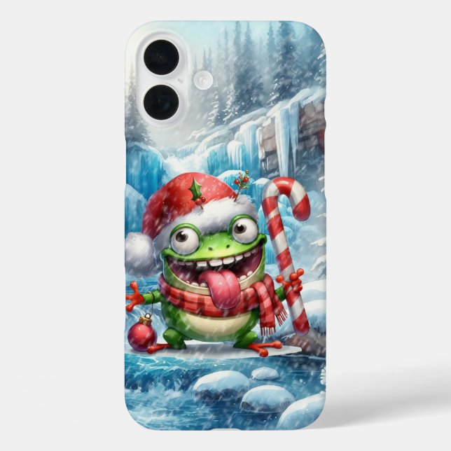Festive Christmas Holiday frog  Case-Mate iPhone Case (Back)