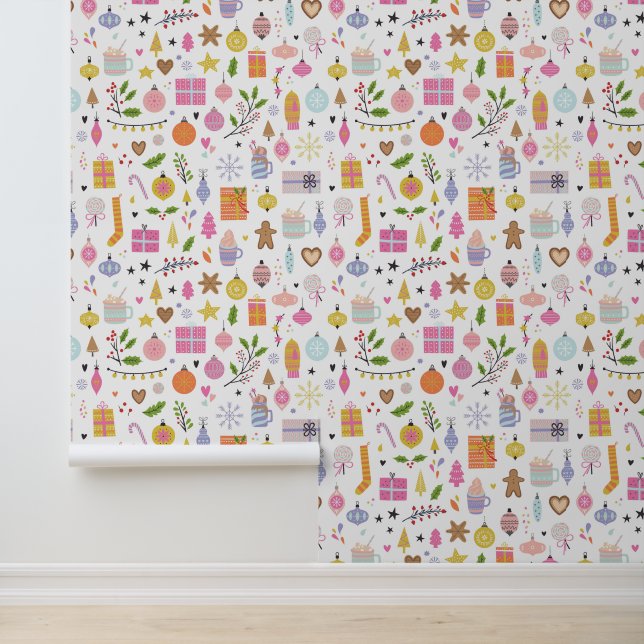 Festive Christmas Holiday Gifts Decorations Wallpaper (Application)