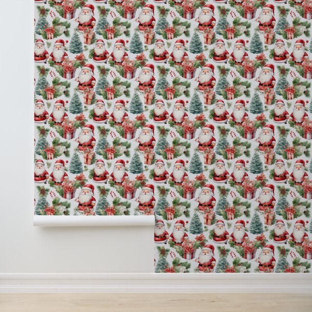 Festive Christmas Holiday mix tiled  Wallpaper (Application)