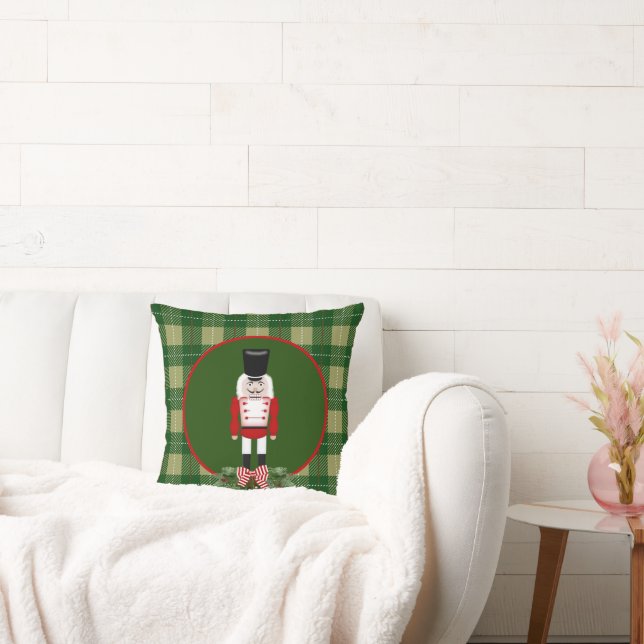 Festive Christmas Holiday nutcracker Cushion (Couch)