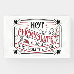 Festive Christmas hot chocolate hug Banner