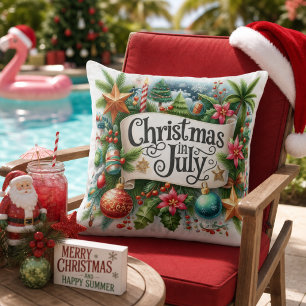 Festive Christmas in July  Cushion