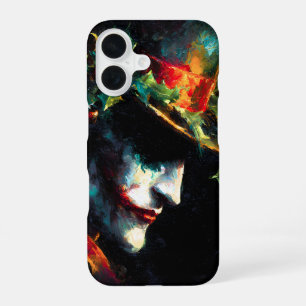 Festive Christmas Joker Portrait iPhone 16 Case