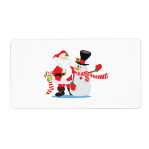 Festive Christmas Labels
