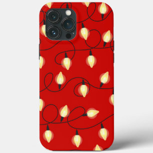 festive Christmas lights pattern iPhone 13 Pro Max Case
