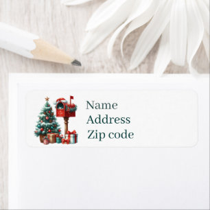 Festive Christmas mailbox customizable