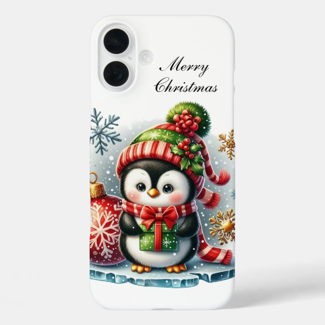 Festive Christmas monkey customisable  Case-Mate iPhone Case (Back)