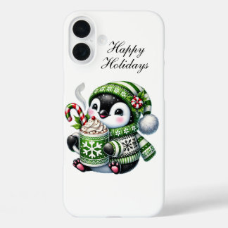 Festive Christmas monkey customisable  iPhone 16 Plus Case