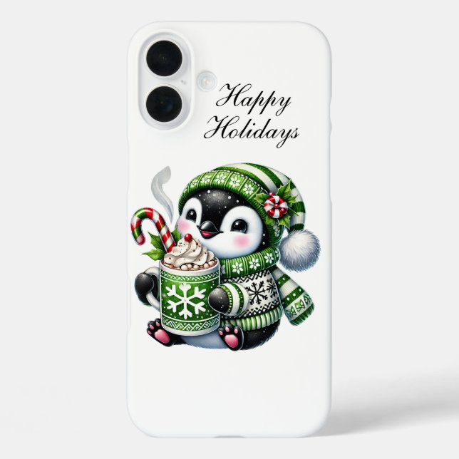 Festive Christmas monkey customisable  Case-Mate iPhone Case (Back)