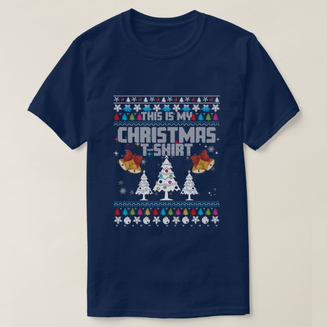 festive Christmas movie watching unisex T-Shirt (Design Front)