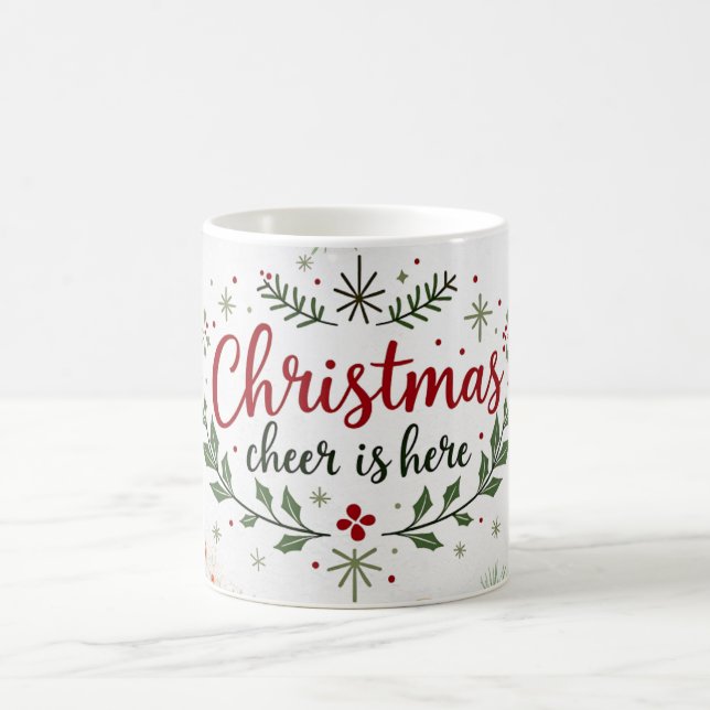 Festive Christmas Mugs for Holiday Joy (Center)
