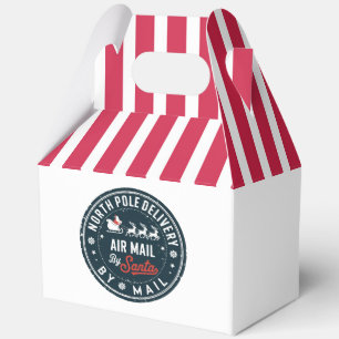 Festive Christmas North Pole Delivery Favour Box