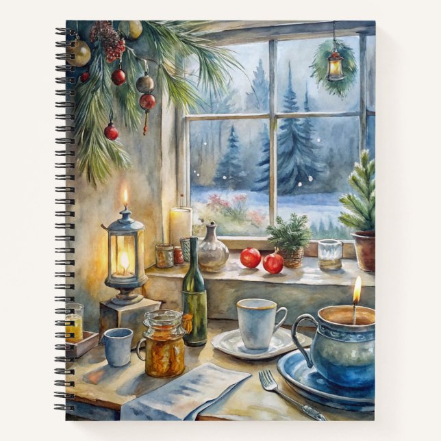 Festive Christmas Notebook – Holiday Journal (Front)