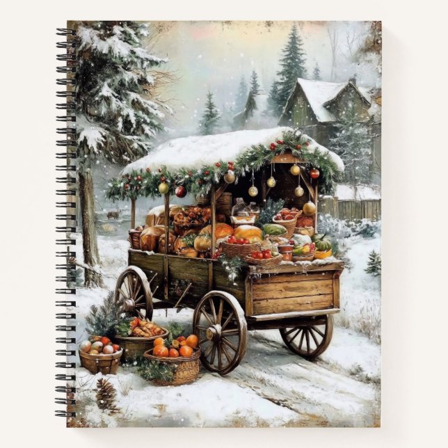 Festive Christmas Notebook – Holiday Journal (Front)
