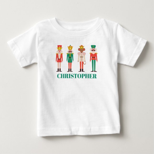 Festive Christmas Nutcracker  Baby T-Shirt (Front)