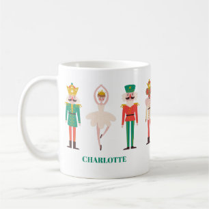 Festive Christmas Nutcracker Ballerina Coffee Mug