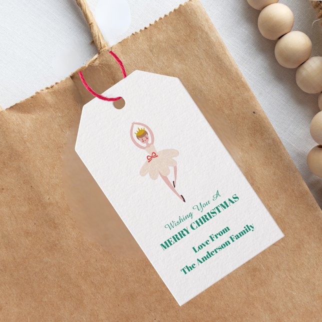 Festive Christmas Nutcracker Ballerina  Gift Tags (Creator Uploaded)