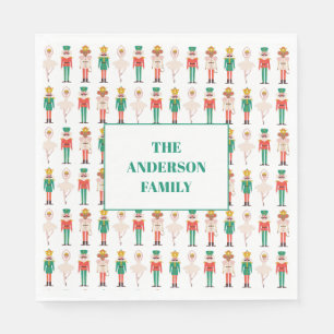 Festive Christmas Nutcracker Ballerina Napkin
